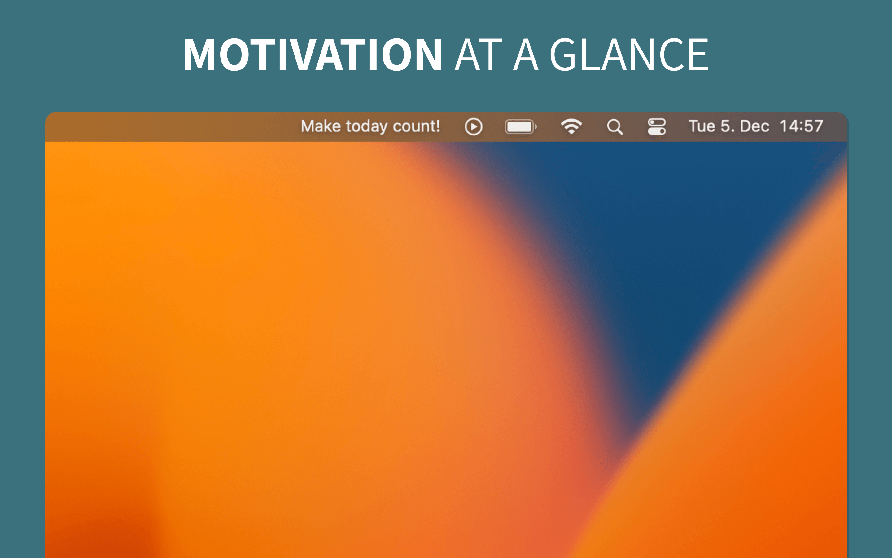 Motivational Menu Bar screenshot 2