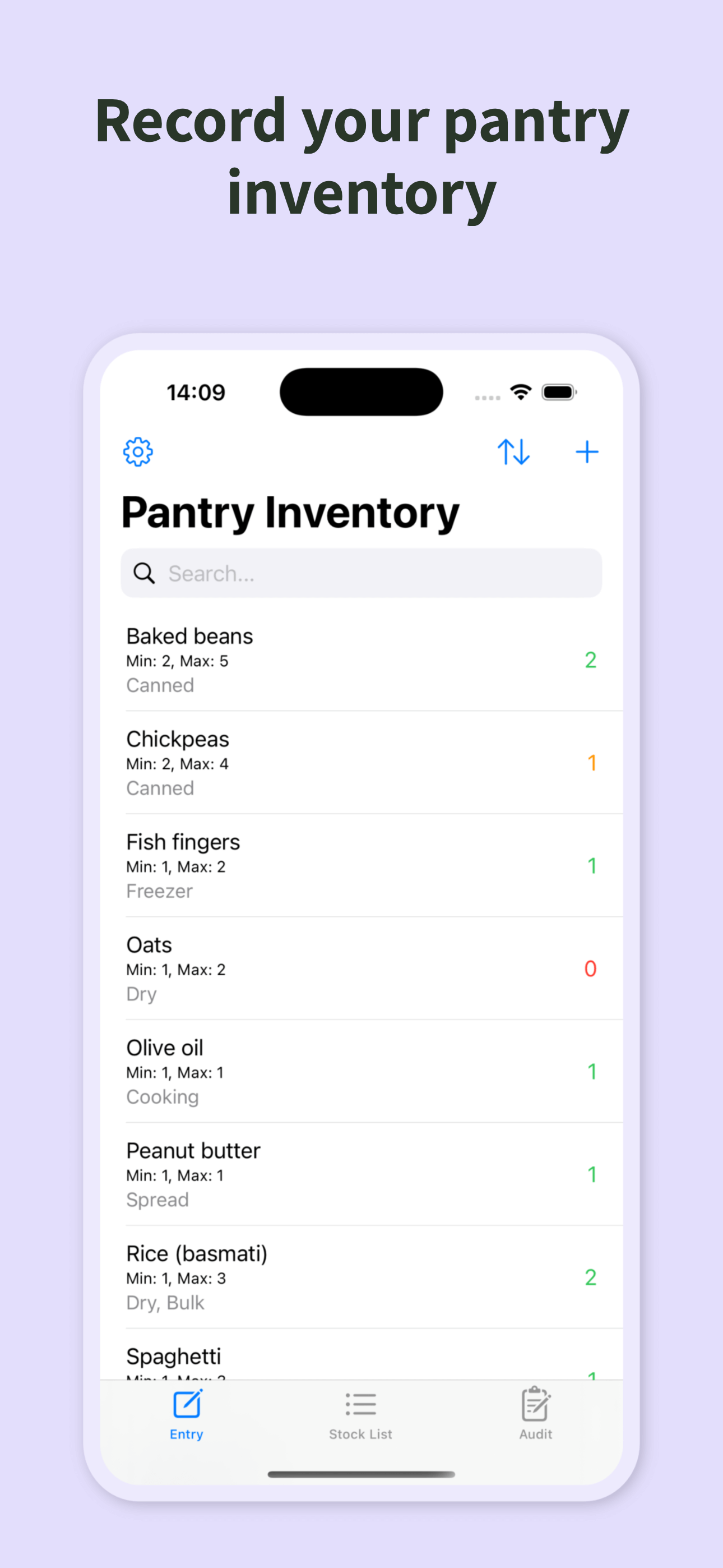 Pantry Inventory screenshot 2