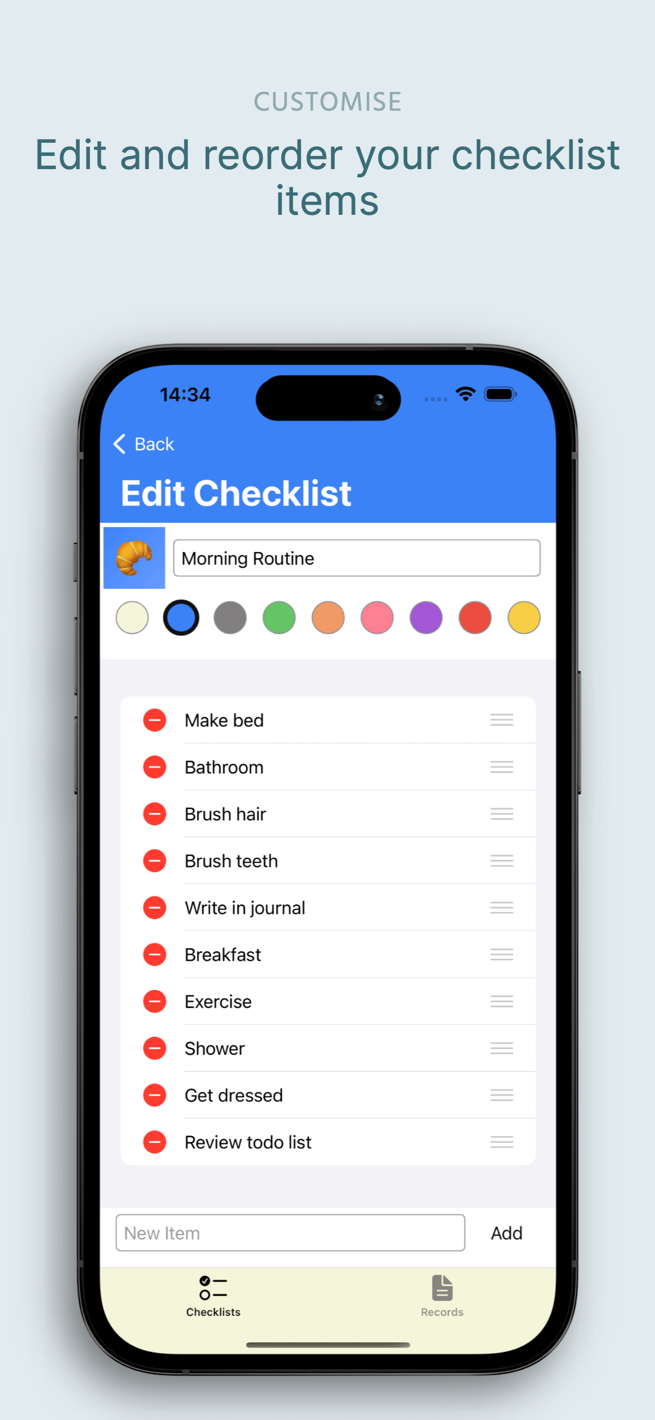 Repeatable Checklists screenshot 3