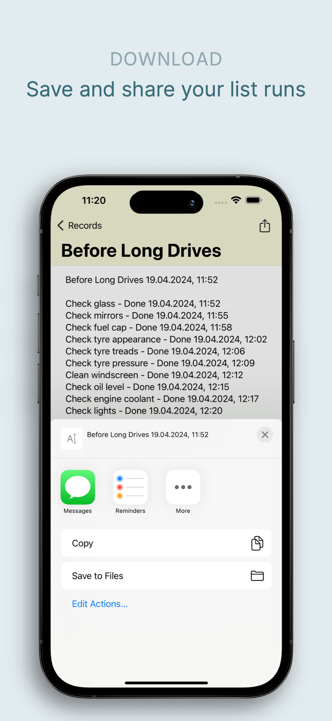 Repeatable Checklists screenshot 6